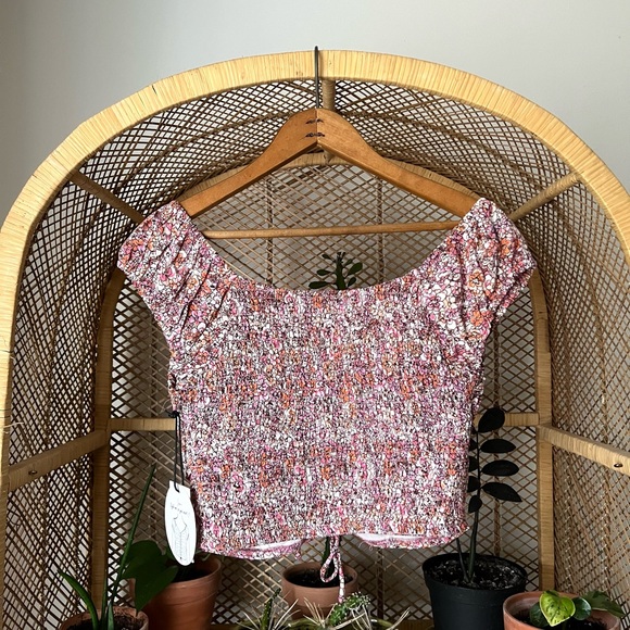 Floral smocked croptop - Picture 8 of 8